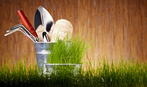 Clean and organized garden post-clearance in Harrow